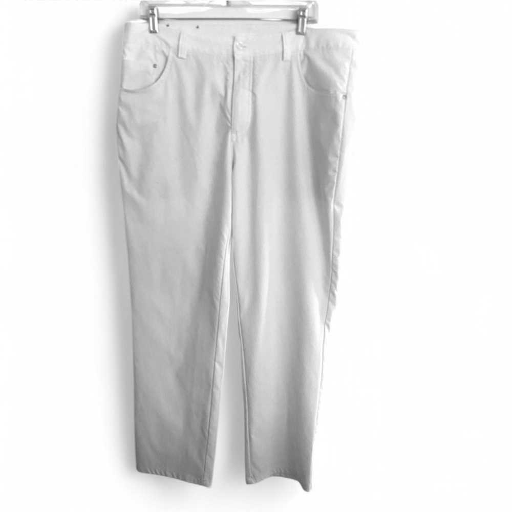 NWOT PUMA WHITE FIVE POCKET PERFORMANCE GOLF SPORT ATHLETIC PANTS SIZE 36
